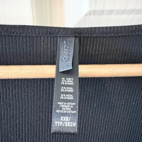 Skims Soft Lounge Long Sleeve Ribbed Maxi Dress in Onyx - Picture 6 of 7